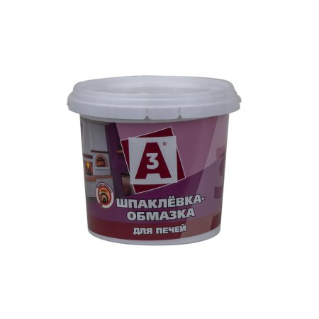 Шпатлевка Ижсинтез А3 обмазка для печей белая 1,5 кг