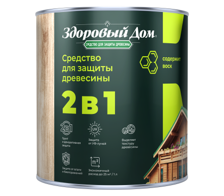 Антисептик Здоровый дом 2 в 1 декоративный тик 0,8 л