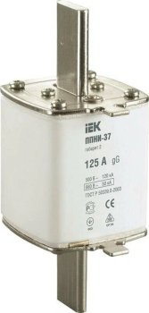 Предохранитель плавкий IEK ППНИ-37 125 А габарит 2