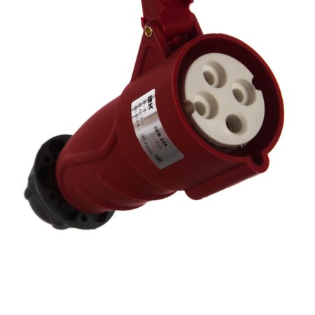 Розетка силовая переносная IEK 32А 380В 3К+З красная прямая IP44