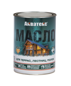 Масло Акватекс для террас, лестниц, полов бесцветный 0,75 л