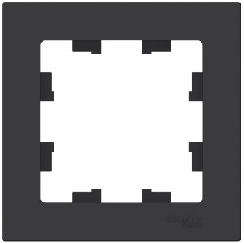 Рамка Schneider Electric AtlasDesign 1 пост, цвет карбон, арт. ATN001001