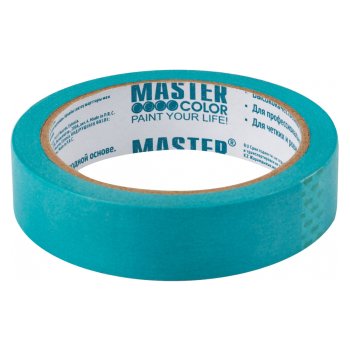 Лента малярная Master Color 24 мм х 25м для деликатных поверхностей синий