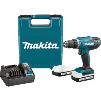 Дрель-шуруповерт аккумуляторная Makita DF488D002 Li-lon 18В 2x1,5Ач 42Нм