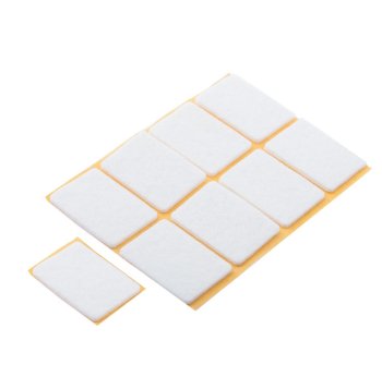 Пункт фетровый 25х35 мм белый 9 шт.