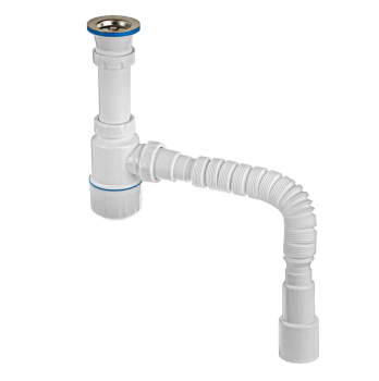 Сифон MasterProf для умывальника 1 1/2" 40 мм 500 мм без перелива