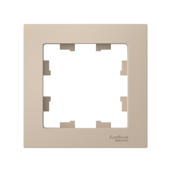 Рамка Schneider Electric AtlasDesign 1 пост, цвет песочный, арт. ATN001201