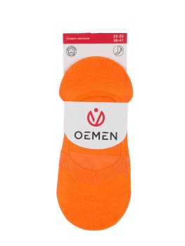 Подследники женские OEMEN PW154 с силиконовой пяткой р.36-39 цвет ярко-оранжевый