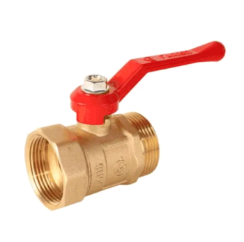 Кран шаровый ручка - рычаг ГАЛЛОП 1" красный вентиль ВН-НР латунь