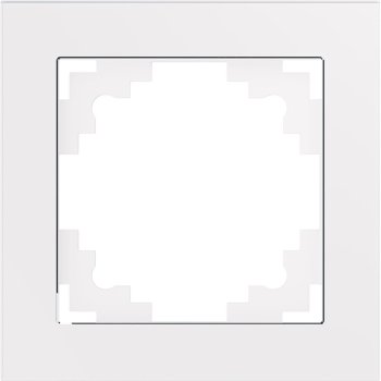 Рамка STEKKER Катрин 1 пост, цвет белый, арт. GFR00-7001-01