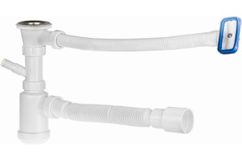 Сифон MasterProf для кухни 1 1/2" 40 мм 700 мм с переливом