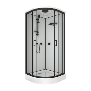 Кабина душевая Тритон Прайм-Блэк низкий поддон 90х90х219,5см универсальная Кабина душевая Тритон Прайм-Блэк низкий поддон 90х90х219,5см универсальная