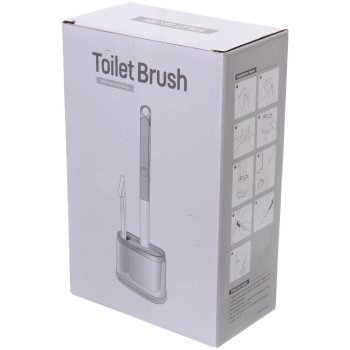 Ершик для унитаза Стиль напольный/настенный цвет серый