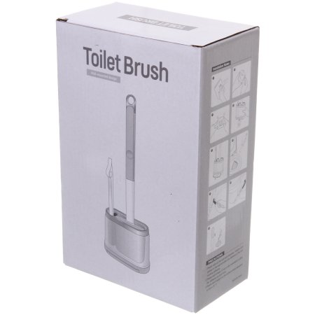 Ершик для унитаза Стиль напольный/настенный цвет серый