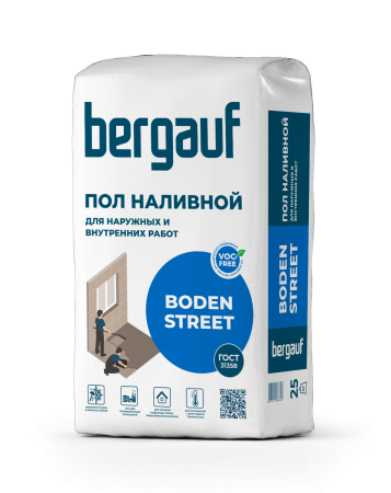 Пол наливной Boden Street Bergauf 25 кг