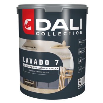 Краска водно-дисперсионная Dali Collection LAVADO 7 моющаяся основа А 4,2 л
