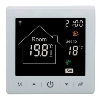 Терморегулятор Grandeks электронный режимы - 6 белый 16А