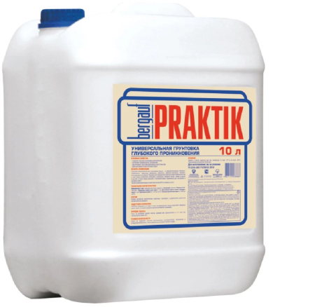 Грунтовка укрепляющая глубокого проникновения Praktik Bergauf 10 л