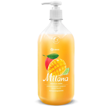Крем-мыло жидкое Милана 1000мл Манго и Лайм