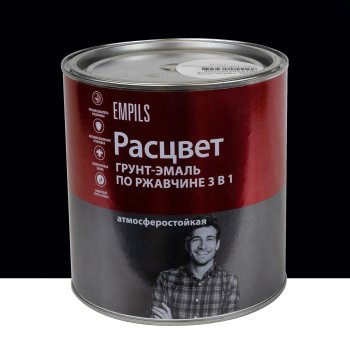 Грунт-эмаль Эмпилс Расцвет по ржавчине черная 2,7 кг