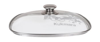 Крышка Квадрат стекло 28 см металлический ободок