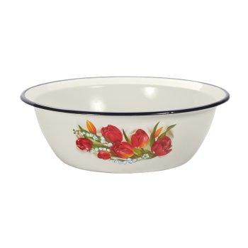 Миска эмалированная сталь 3,5л 28 см