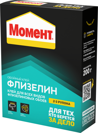 Клей для обоев Момент Флизелин 200 г