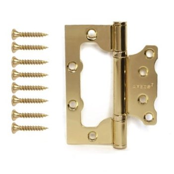 Петля дверная бабочка, цвет золото, Apecs