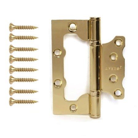 Петля дверная бабочка, цвет золото, Apecs