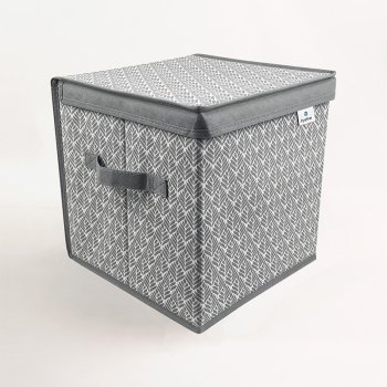 Органайзер хранение Листья 30х30х30см цвет серая Органайзер хранение Листья 30х30х30см цвет серая