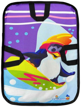 Ледянка мягкая Пингвин на сноуборде 60х45 см