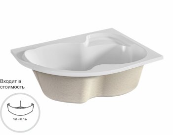 Ванна ACRYLEA акриловая 150х105см с рамой и панелью правая