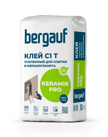 Клей для керамогранита Keramik Pro Bergauf 25 кг
