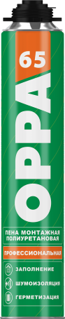 Пена монтажная всесезонная Oppa под пистолет 850 мл