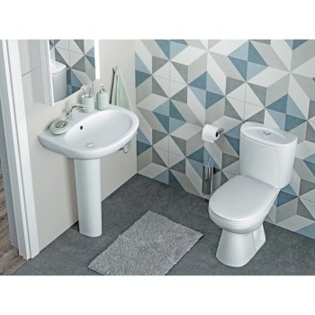 Раковина Santek АНИМО керамика 500мм полукруглая цвет белый