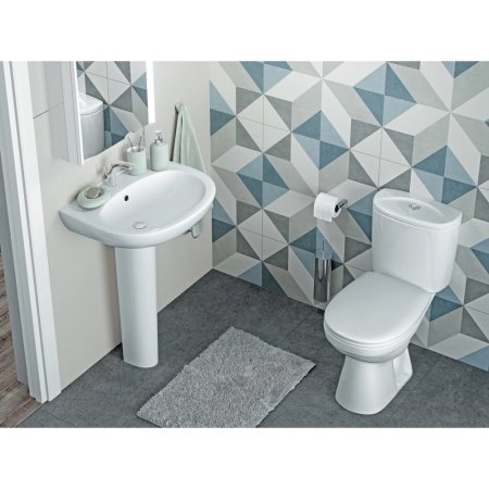 Раковина Santek АНИМО керамика 500мм полукруглая цвет белый