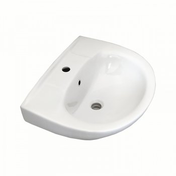 Раковина Лобненский стройфарфор Антей фарфор 550мм полукруглая цвет белый Раковина Лобненский стройфарфор Антей фарфор 550мм полукруглая цвет белый