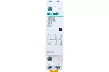 Контактор модульный Dekraft МК-103 16А 230В 2НО