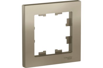 Рамка Schneider Electric AtlasDesign 1 пост, цвет шампань, арт. ATN000501