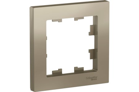 Рамка Schneider Electric AtlasDesign 1 пост, цвет шампань, арт. ATN000501