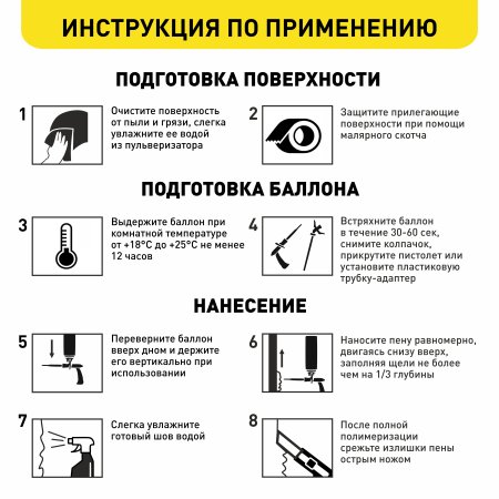 Пена монтажная всесезонная Knauf под пистолет 850 мл
