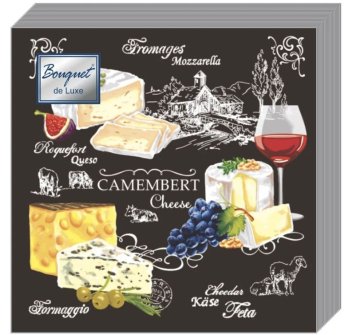 Салфетки бумажные Art Bouqet Застолье 24х24см 25шт