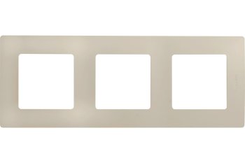 Рамка Legrand Etika 3 поста, цвет слоновая кость, арт. 672513