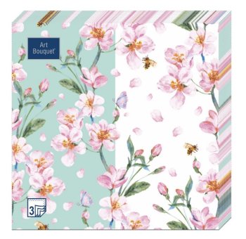 Салфетки бумажные Art Bouqet Цветущий сад 33х33см 20шт