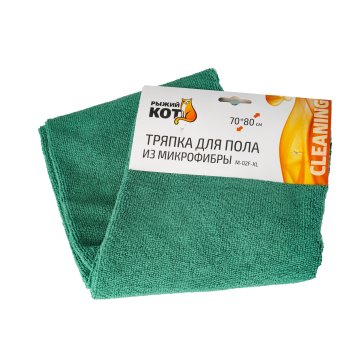 Салфетка для уборки для пола Рыжий кот 80х 70 см 1 шт.