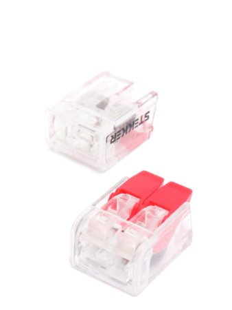 Клемма быстрозажимная с рычажком STEKKER LD221-412 0,14-4 мм2 2-проводная без пасты уп.5шт.