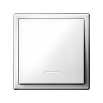 Выключатель встраиваемый Systeme Electric ARTGALLERY 1 кл. белый, с подсветкой, арт. GAL000113s