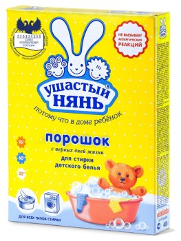 Стиральный порошок Ушастый нянь  Детский для всех типов стирки 0,4кг для детского белья
