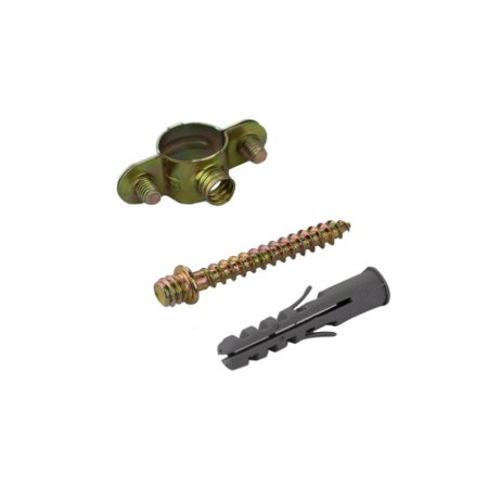 Хомут для медных труб Култрейд d16 мм 1 шт цвет серебряный/голубой