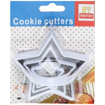 Набор форм для печенья Звезда нержавеющая сталь 3 шт